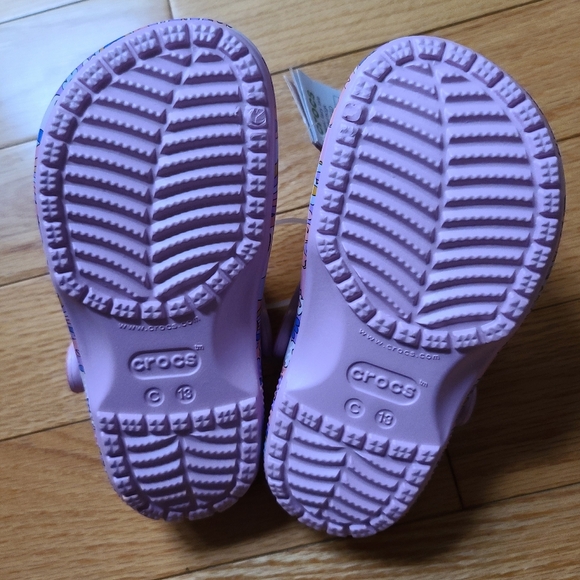 Crocs Classic Fairy Tale Unicorn Clogs, C 13, Pink/Purple - Picture 8 of 9